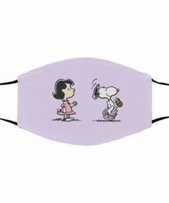 Snoopy and Lucy Filter Face Mask