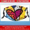 Cartoon Heart Custom Cover Neck Gaiter Scarf Custom Half Buff Cotton Face Mask