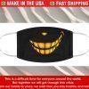 Halloween Smile Face Mask, Pumpkin Face Mask, Smile Face Mask, Black Face Mask