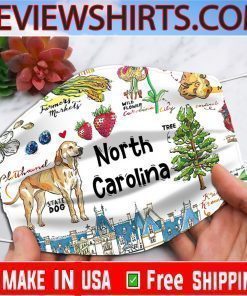 North CarolinaI just love North Carolina Face Mask , American State Face Mask