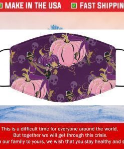 Sexy Witch Halloween Face Mask Pumpkins Skull Pink Purple Trick or Treat Party Favors Sorority HBCU