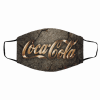 Coca-Cola Dustproof for Adults with Prints Windproof Adjustable Reusable Half Face Mask