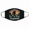 Social Distancing Champion Bigfoot Vintage Face Mask