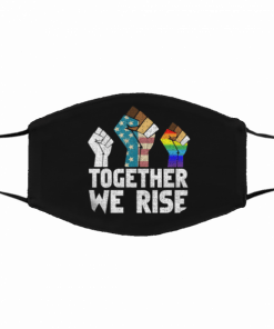 Together We Rise – Black Lives Matter Filter Face Mask