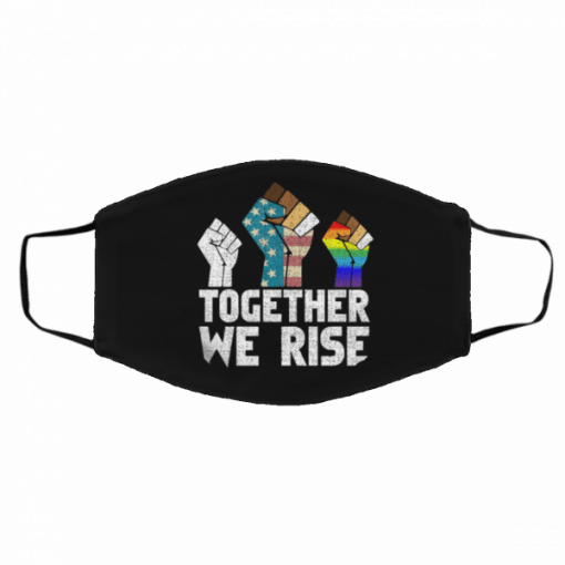 Together We Rise - Black Lives Matter Filter Face Mask