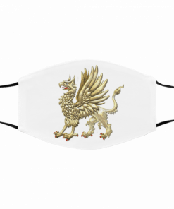 Sacred Golden Griffin Filter Face Mask