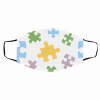 Autism Awareness Puzzle Filter Face Mask