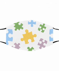 Autism Awareness Puzzle Filter Face Mask