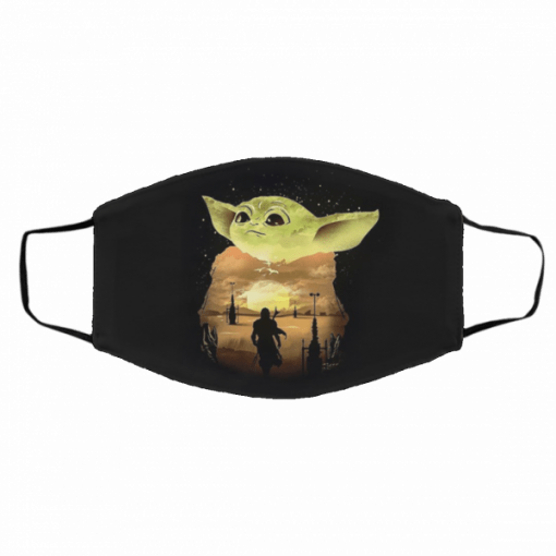 Star wars the mandalorian baby yoda face mask - Limited Edition