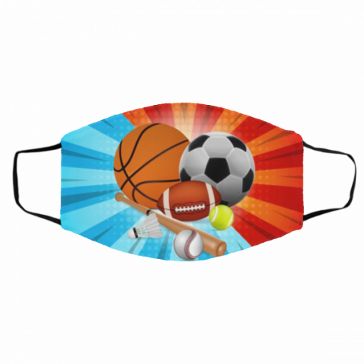 Basketball Football Soccer Baseball Sport Cloth Face Masks