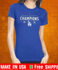 Los Angeles Dodgers Shirt - 2020 World Series Champions Bakeball T-Shirt