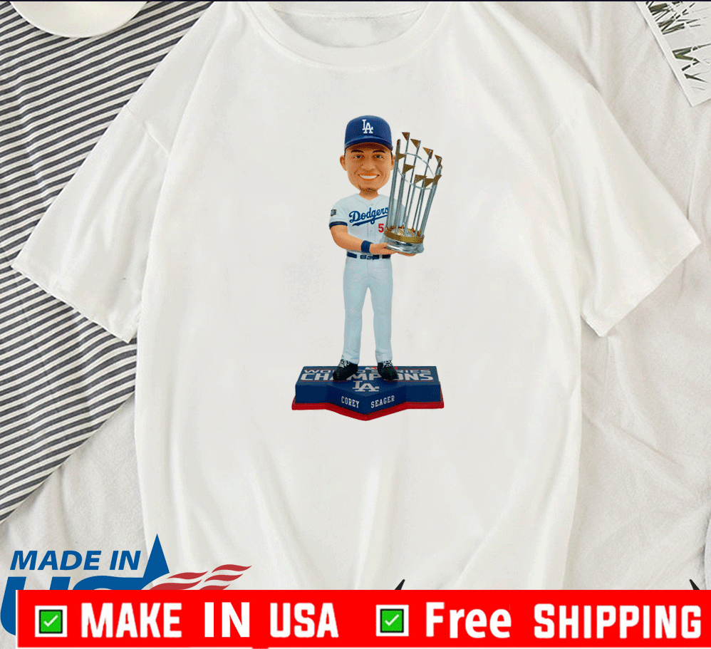 Corey Seager Los Angeles Dodgers 2020 World Series Champions Official T-Shirt