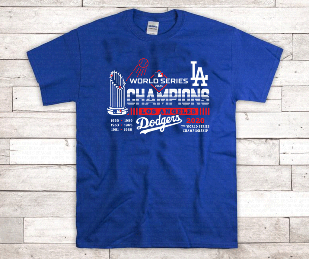 Los Angeles Dodgers 2020 World Series Champions Shirt - LA 7th championship T-Shirt