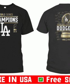 Los Angeles Dodgers 2020 World Series Champions Signature Roster T-Shirt
