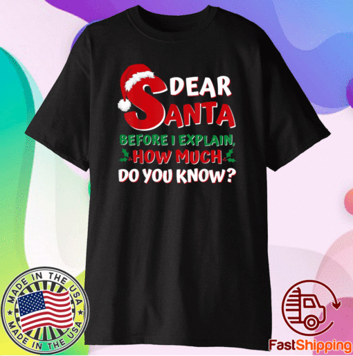 2021 Christmas Santa I Can Explain Funny Shirt