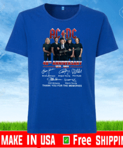 AC DC 48th Anniversary 1973-2021 Thank You For Thec Memories T-Shirt