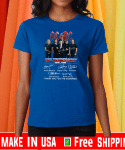 AC DC 48th Anniversary 1973-2021 Thank You For Thec Memories T-Shirt