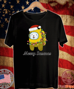Among Us Christmas Shirt - Merry Christmas Cat Cute Christmas T-Shirt