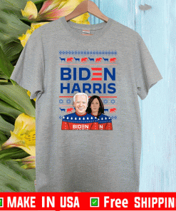 Biden Harris Ugly Christmas Tee Shirts