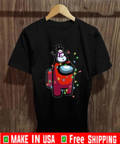 Christmas Santa Among Us Character Tshirt - snowman 2020 Among Us T-Shirt