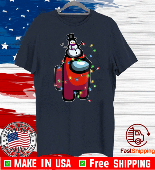 Christmas Santa Among Us Character Tshirt - snowman 2020 Among Us T-Shirt