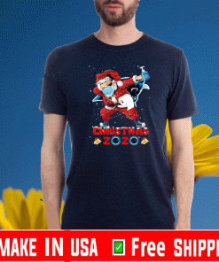 Carolina Panthers Funny Santa Claus Dabbing Christmas 2020 NFL T-Shirt