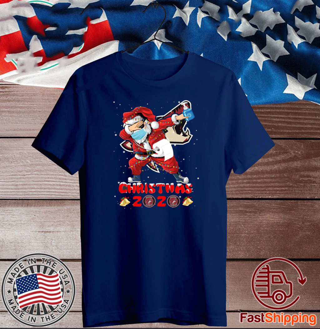 Arizona Coyotes Funny Santa Claus Dabbing Christmas 2020 Unisex T-Shirt