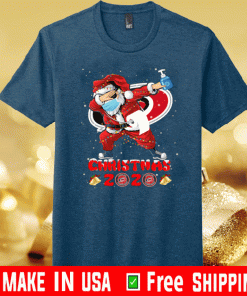 Carolina Hurricanes Funny Santa Claus Dabbing Christmas 2020 NHL T-Shirt