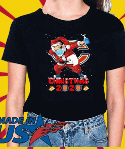 Chicago Bears Funny Santa Claus Dabbing Christmas 2020 NFL T-Shirt