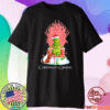 2021 Christmas Grinch Is Coming Candy Cane Throne Parody Shirt