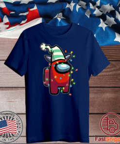 Christmas Santa Among Us Character Xmas 2020 T-Shirt - #Among Us The power cord is flashing Shirt