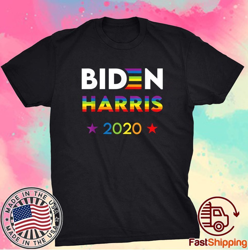 Joe Biden Kamala Harris Rainbow Gay Pride LGBT Election 2021 Shirt