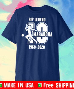 RIP Maradona Shirt - RIP Legend 10 Maradona 1960 2020 T-Shirt