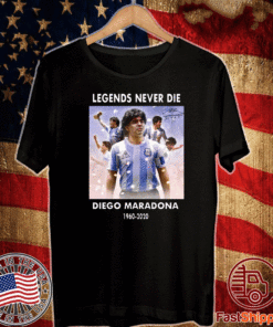 Diego Maradona Argentina Football Legend Never Die T-Shirt