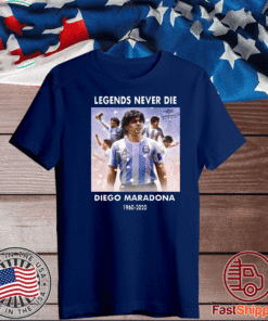 Diego Maradona Argentina Football Legend Never Die T-Shirt