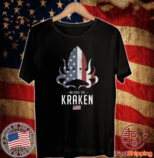 Release The Kraken US Flag T-Shirt