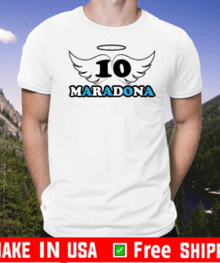 Rip Diego Armando Maradona Football Soccer Fan Lover T-Shirt Thank You For The Memories Shirt