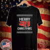 SANDERS CLAUS MERY CHRISTMAS T-SHIRT