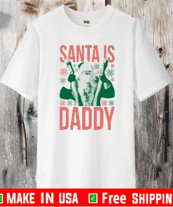 SANTA IS DADDY MERY CHRISTMAS T-SHIRT