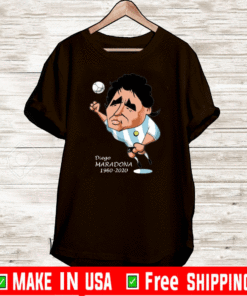 Rip Maradona Diego Argentina Soccer 1960 2020 T-Shirt