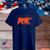 Downtown Chicago City Skyline Walking-Bear Novelty T-Shirt