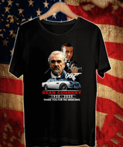 007 Sean Connery 1930 2020 Thank You For The Memories T-Shirt