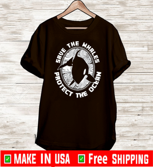 Animal Lover Gift Ocean Animals Earth Day Killer Whale T-Shirt