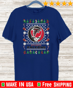 Atlanta Falcons Grateful Dead Ugly Christmas T-Shirt
