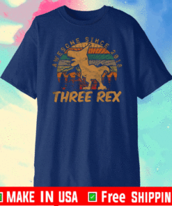 Awesome Since 2018 Three Rex Vintage T-Shirt