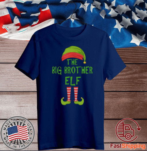 BIG BROTHER ELF MATCHING FAMILY CHRISTMAS PARTY PAJAMA SHIRT