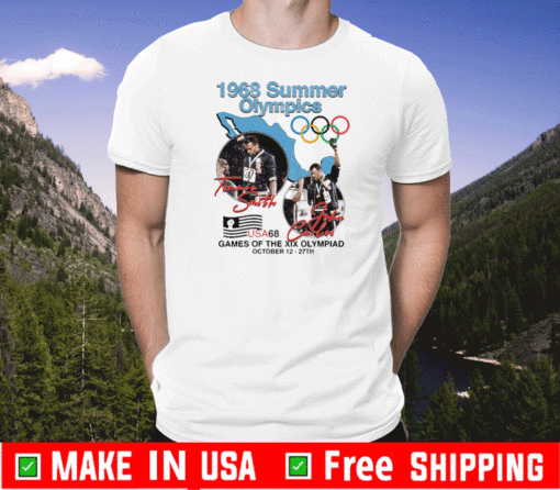 1968 Summer Olympics Tommie Smith And John Carlos T-Shirt