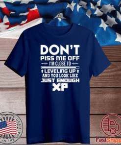Dont Piss me off Im Close to leveling up and you look like just enough Tee Shirts