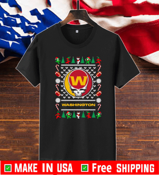 Washington Football Team Grateful Dead Ugly Christmas T-Shirt