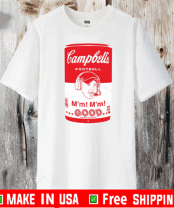 CAMPBELL'S FOOTBALL SOUP CAN SHIRTS